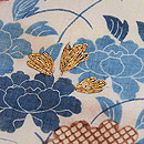 御所解き文様帷子の名古屋帯　質感・風合