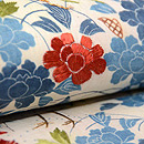 御所解き文様帷子の名古屋帯　質感・風合