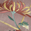 江戸菊文様刺繍名古屋帯　質感・風合