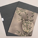 満月に萩文様名古屋帯　帯裏