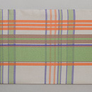 翁格子の名古屋帯　前柄