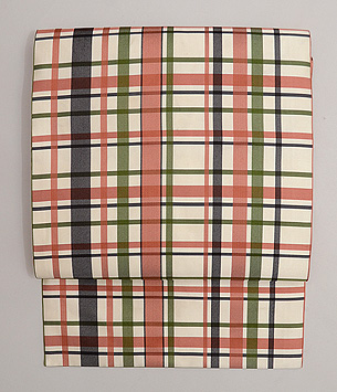 翁格子の名古屋帯