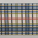 翁格子の名古屋帯　前柄