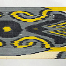 ウズベキスタン アドラスの名古屋帯　前柄