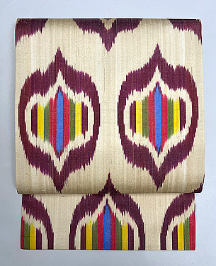 ウズベキスタン アドラスの名古屋帯