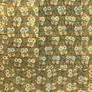 唐織地袈裟解き開き名古屋帯　前柄