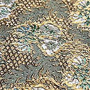 唐織地袈裟解き開き名古屋帯　質感・風合