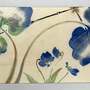 塩瀬につわぶき染め名古屋帯　前柄