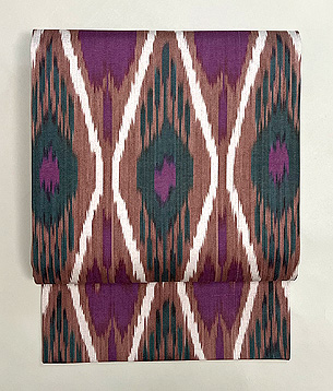 赤茶系アドラス名古屋帯