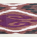 赤茶系アドラス名古屋帯　前柄