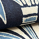 立涌に束ね熨斗文様筒描き名古屋帯　質感・風合