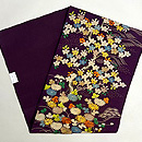 江戸裂　桜に菊文様名古屋帯　帯裏