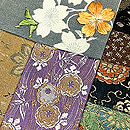 織り布100継ぎの開き名古屋帯　　質感・風合