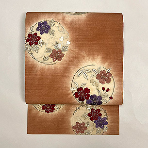 花丸紋様の名古屋帯