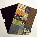 桜文江戸裂の名古屋帯　帯裏