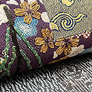 桜文江戸裂の名古屋帯　質感・風合