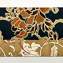 牡丹柄の和更紗継ぎ名古屋帯　前柄