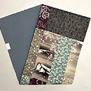 桜下仔犬文様継ぎ名古屋帯　帯裏