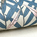 流水に葦文様名古屋帯　質感・風合