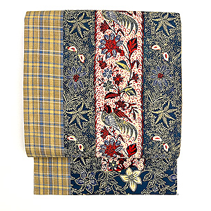 バティック継ぎ名古屋帯