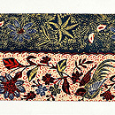 バティック継ぎ名古屋帯　前柄