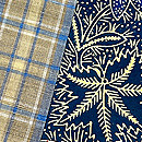 バティック継ぎ名古屋帯　質感・風合