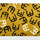 「鉄輪」文様の名古屋帯　前柄