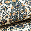 インド カシミール織り辛子色の名古屋帯　質感・風合