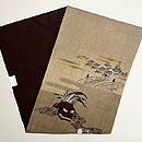 獅子舞文様の名古屋帯　帯裏