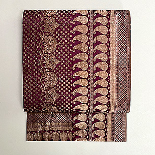 ベナレス織りサリーの名古屋帯
