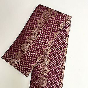 ベナレス織りサリーの半巾帯