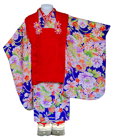 百花絢爛祝い着