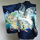 宝絵巻に古鏡文祝い着